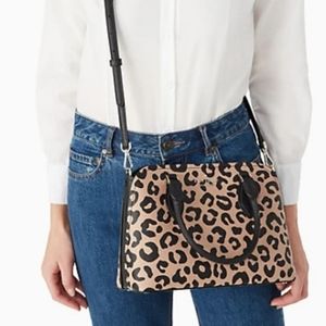 NWT Kate Spade New York Darcy Leopard Small Satchel